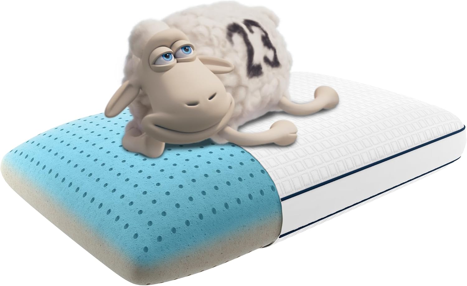 Serta Perfect Sleeper Copper Infused Memory Foam Pillow, Oversized Traditional, White