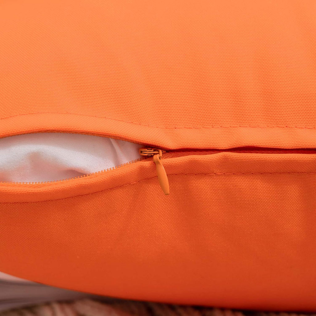 MIULEE Pack of 4 Decorative Outdoor Waterproof Pillow Covers Square Garden Cushion Case PU Coating Throw Pillow Cover for Tent Park Couch…