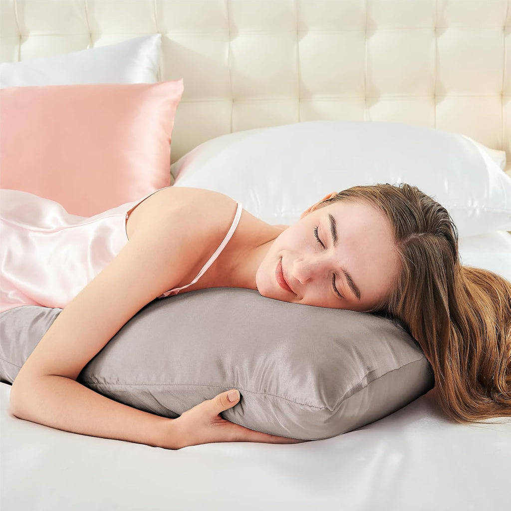 Bedelite Satin Body Pillow Cover, Super Soft and Cooling Body Pillow Pillowcase for Hair and Skin, Breathable Silky Full Long Pillowcase Co…