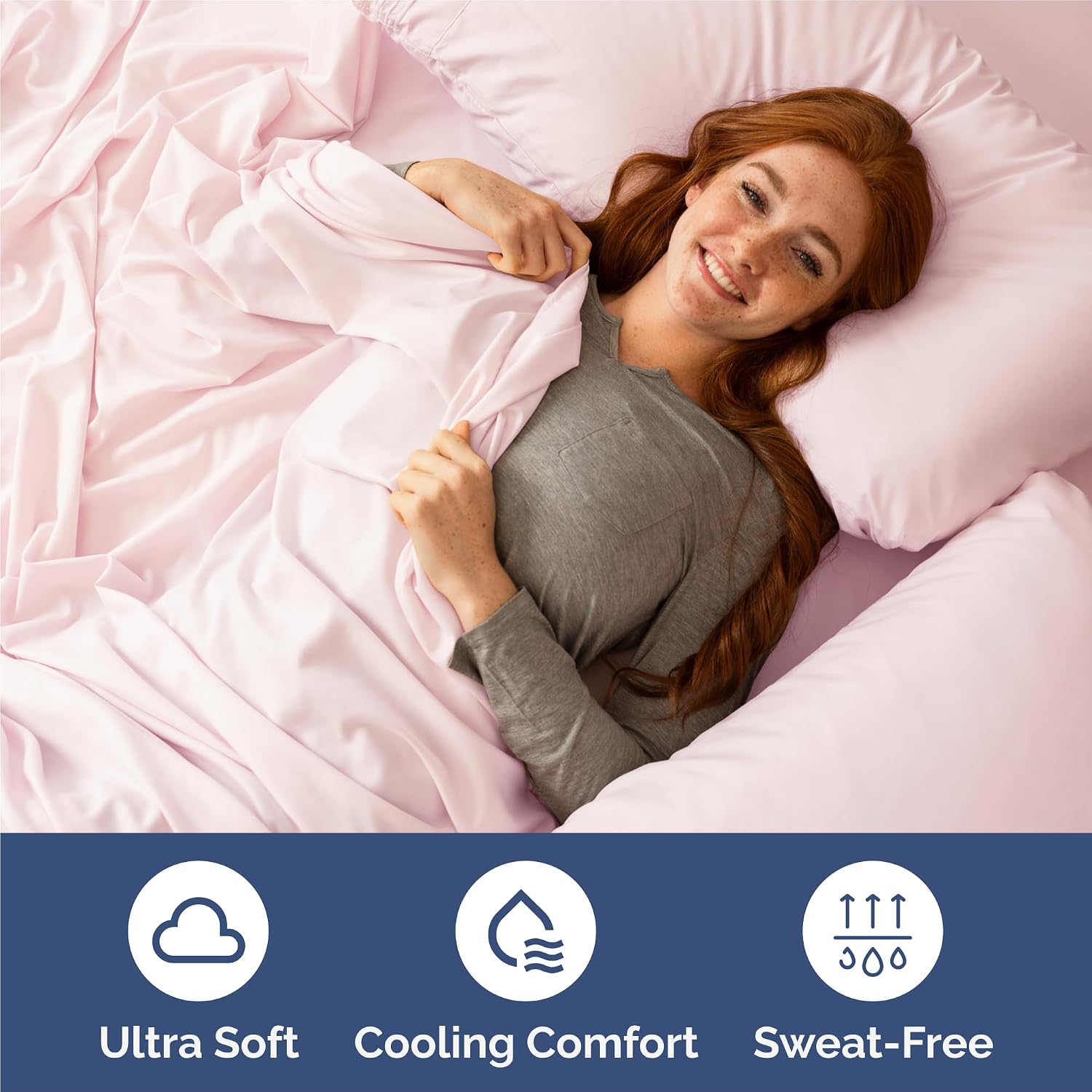 Split King Size 5 Piece Sheet Set - Comfy Breathable & Cooling Sheets - Hotel Luxury Bed Sheets for Women & Men - Deep Pockets, Easy-Fit…