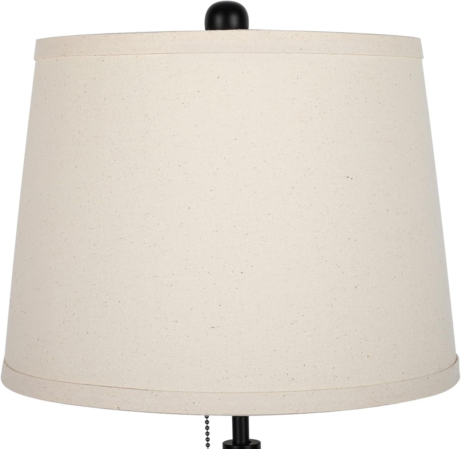 Bedside Table Lamps Set of 2: Tall Black Table Lamps for Living Room End Table | Height Adjustable 3-Way Dimmable Nightstand Lamp with…