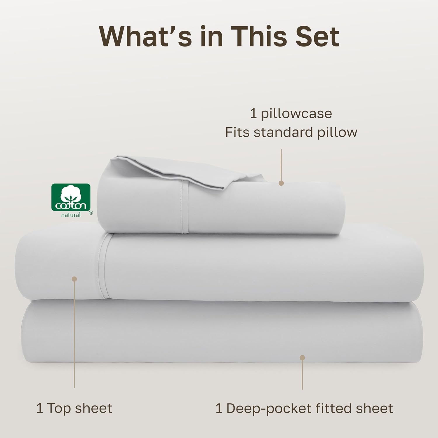 CaliforniaDesignDen California Design Den Soft 100% Cotton Twin Size Bed Sheets Set, 400 Thread Count Good Housekeeping Award Winner, Silky…