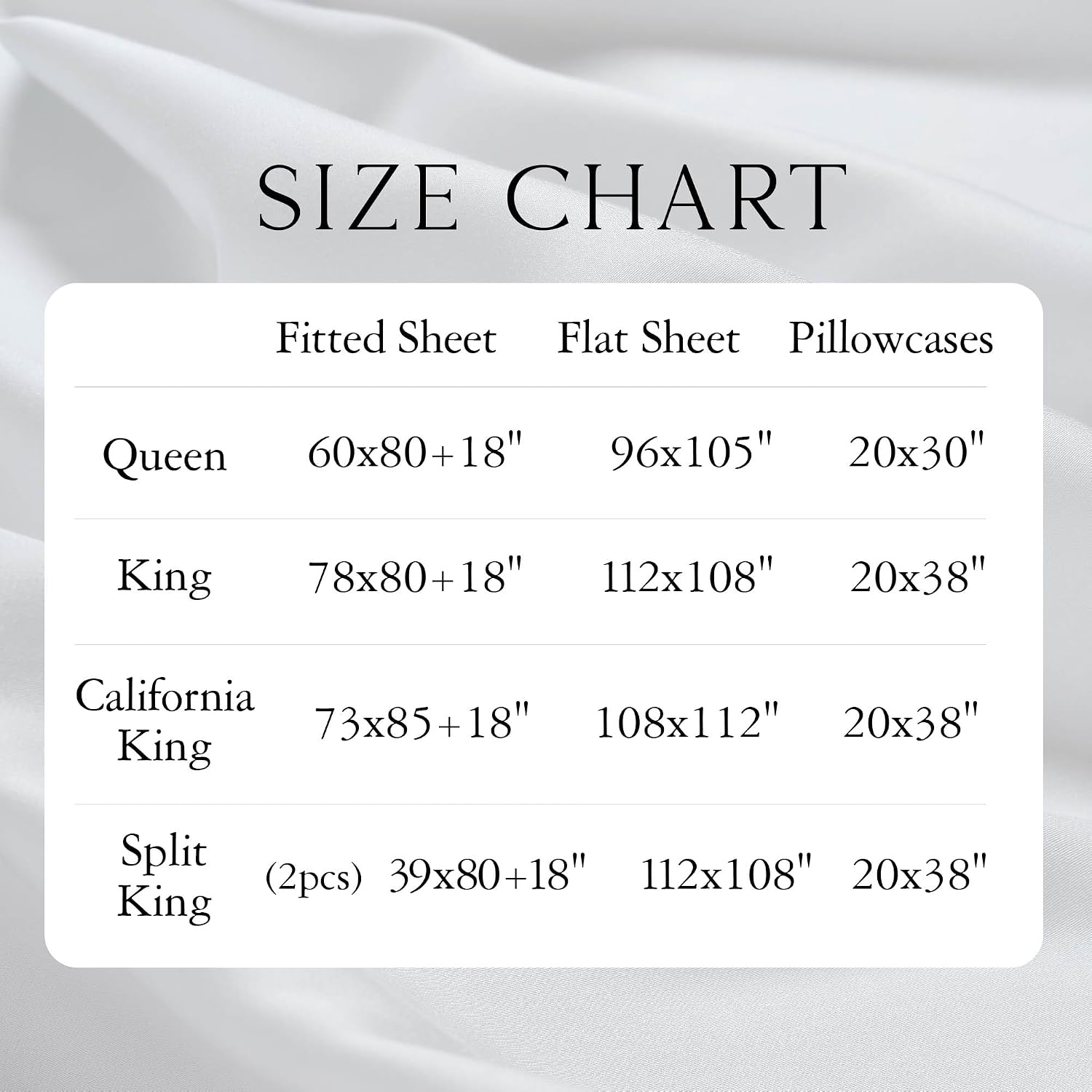 KARISSA MAE 6 Piece Pure Viscose from Bamboo King Size Sheet Set | 100% FSC Certified | Luxuriously Soft | Cooling | 18" Deep Pocket…