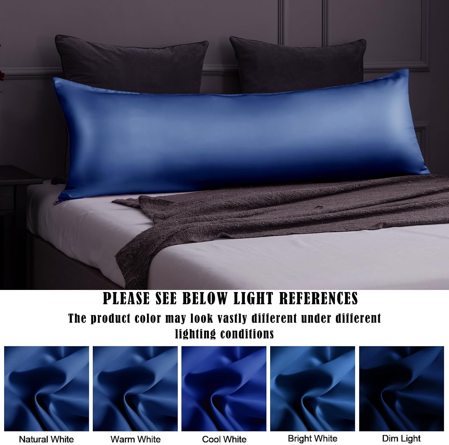Body Cooling Pillow Cases Cover, Bamboo Rayon Pillowcases with Zipper Closure, Cool & Breathable Pillow Case for Hot Sleepers and Night…