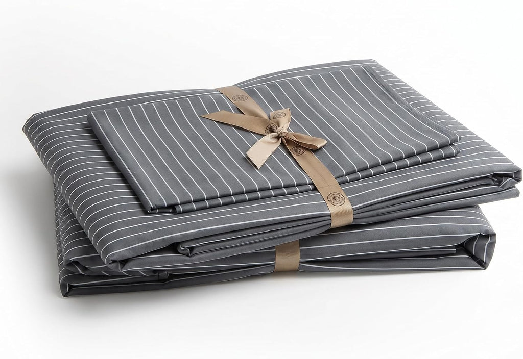 Perupima Peru Pima 415 Thread Count Percal King Sheet Set - 100% Peruvian Pima Cotton, 4 Piece (Flat, Fitted, 2 Pillowcases) - Cooling, Cri…