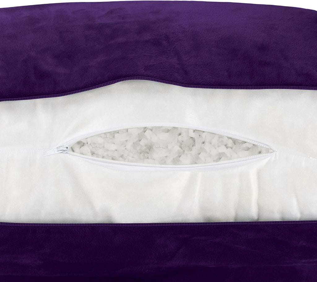 HusbandPillow Husband Pillow Reading Pillow with Arms - Standard Backrest for Sitting Up in Bed - Firm Support Bed Rest Pillow for Adults,…