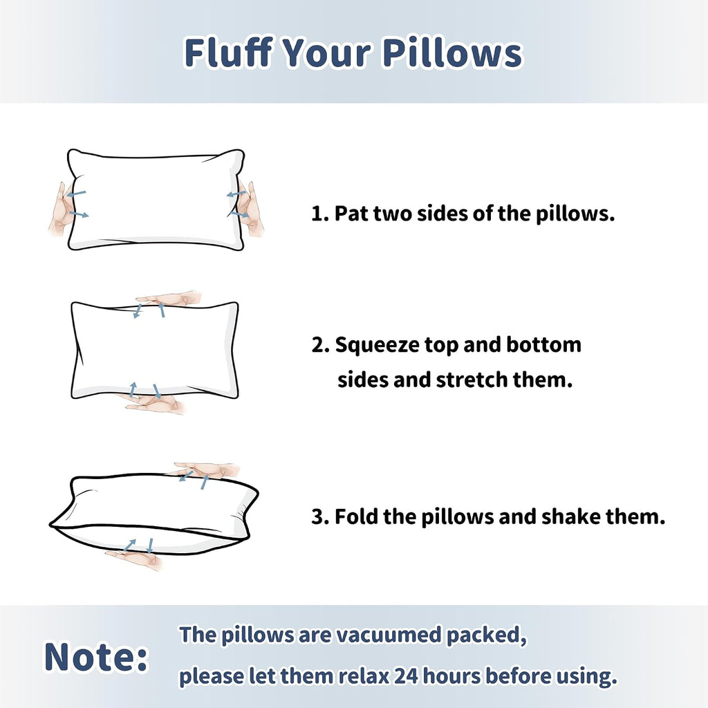 Pro Goleem Small Pillow 11"x7"x2.5" for Travel and Camping with Name Tag Mini Tiny Pillow for Room Couch Sofa Chair and Outdoor Car Air…