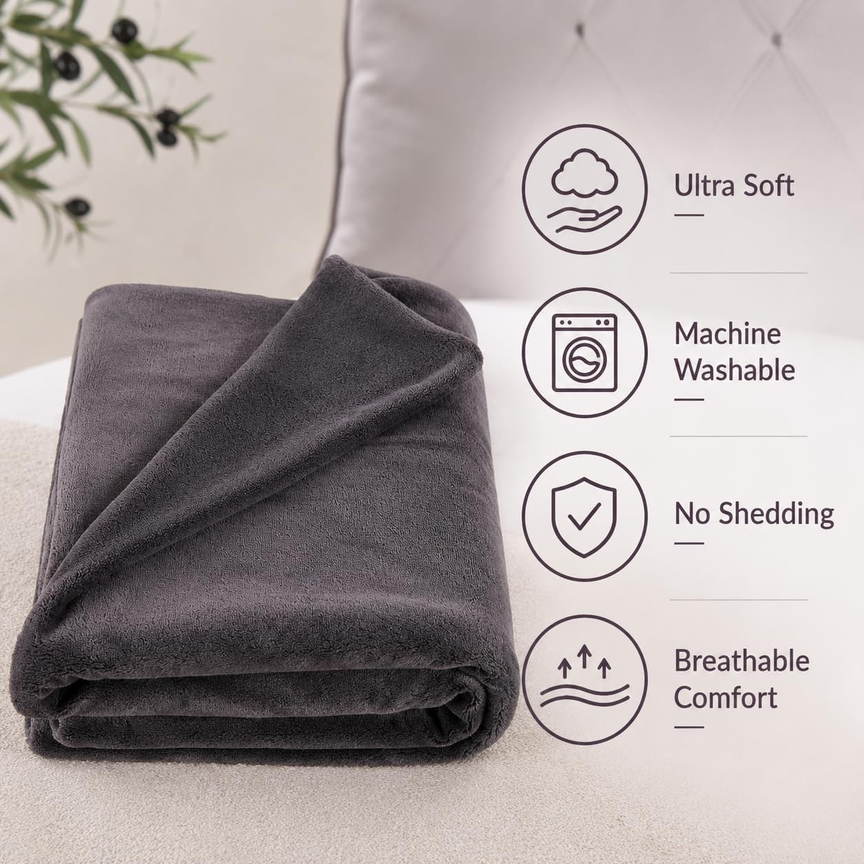 Evolive Body Pillow Cover 21"x54", Ultra Soft Plush Body Pillowcase with Hidden Zipper, Cozy Fluffy Long Pillow Case for Side Sleepers, Pre…