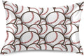Ball Baseball White Print Pillow Covers Silk Pillowcase for Hair and Skin Soft Breathable Smooth Cooling Satin Pillowcase Standard Size…
