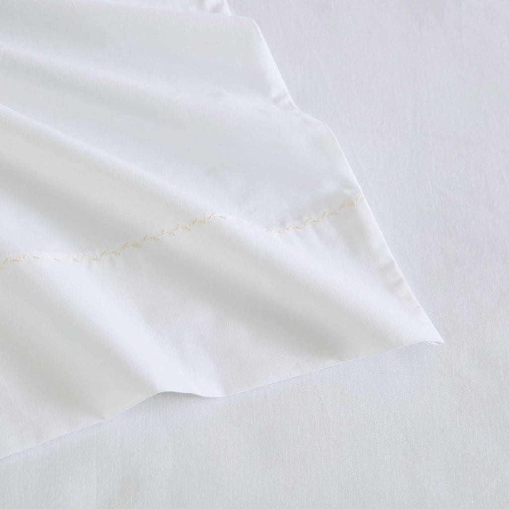 MarthaStewart Martha Stewart - Full Size Sheets Set, Crisp & Tailored Cooling Sheets with a Smooth Cotton Percale Lightweight Feel - Bed Sh…