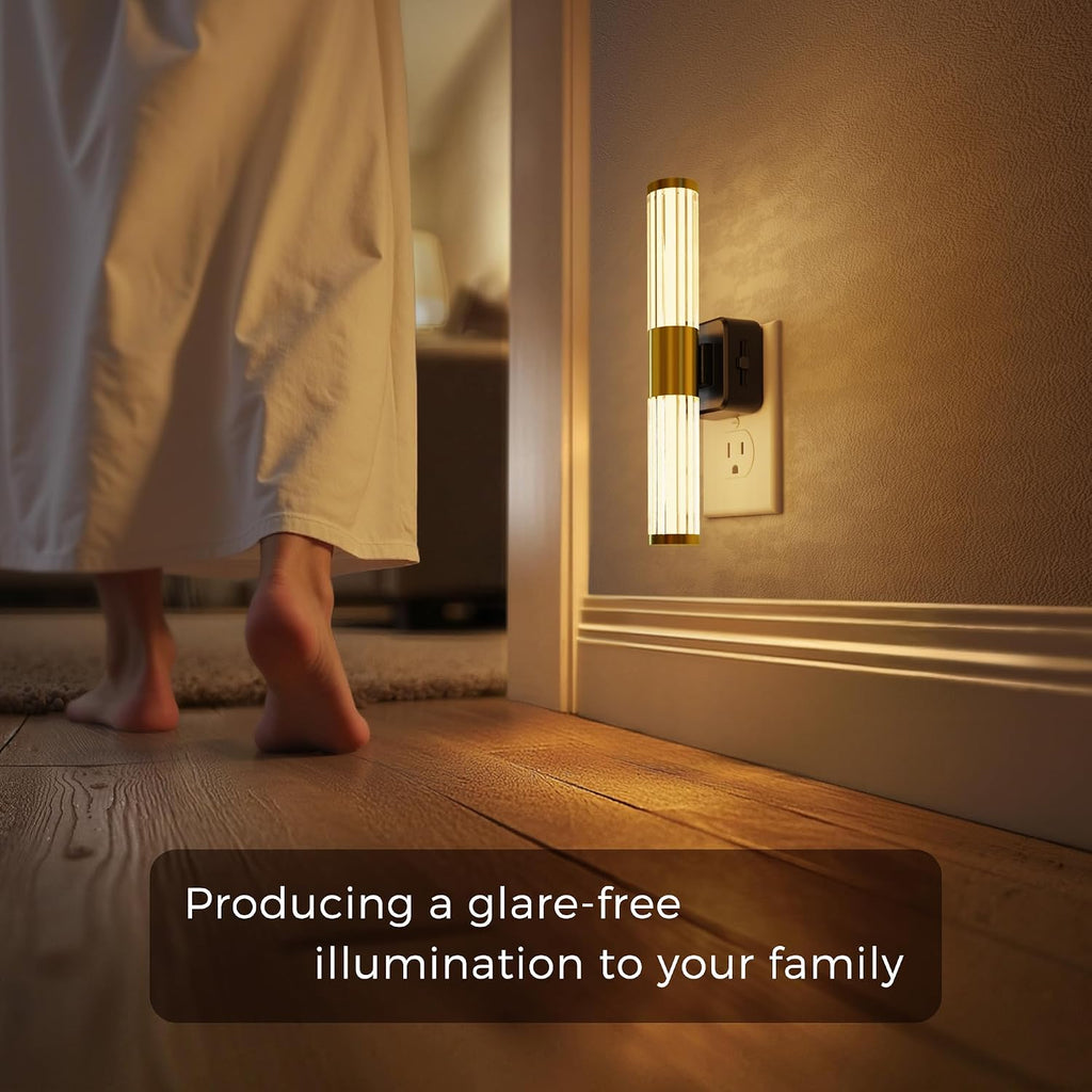 L LOHAS LED Rotating Night Light, Night Lights Plug into Wall, Auto Nightlight Dimmable 100LM, Light Sensor, 3000K Soft Light, LED…