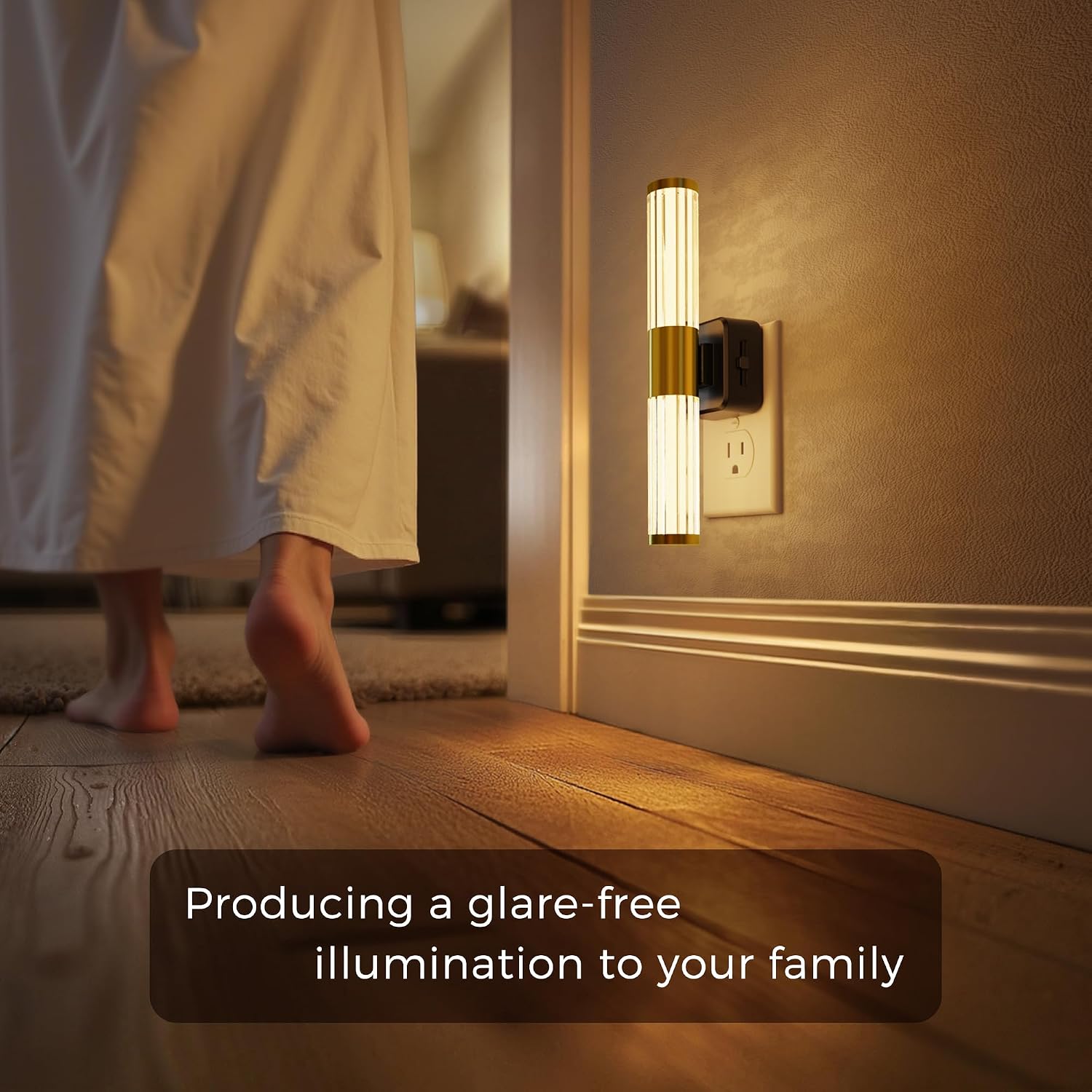 L LOHAS LED Rotating Night Light, Night Lights Plug into Wall, Auto Nightlight Dimmable 100LM, Light Sensor, 3000K Soft Light, LED…