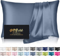 Home Silk Pillowcase for Hair and Skin, Mulberry Silk Pillow Cases Standard Size, Anti Acne Cooling Sleep Both Sides Natural Silk Satin Pil…
