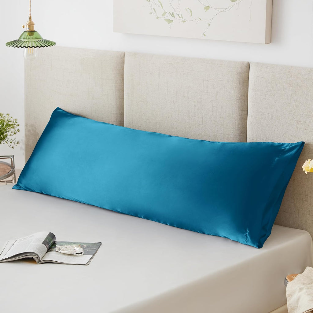 Lovescabin Love's cabin Satin Body Pillowcase 20x54, Cooling Pillow Cover for Hair and Skin, Silky Smooth with Envelope Closure, Similar to…