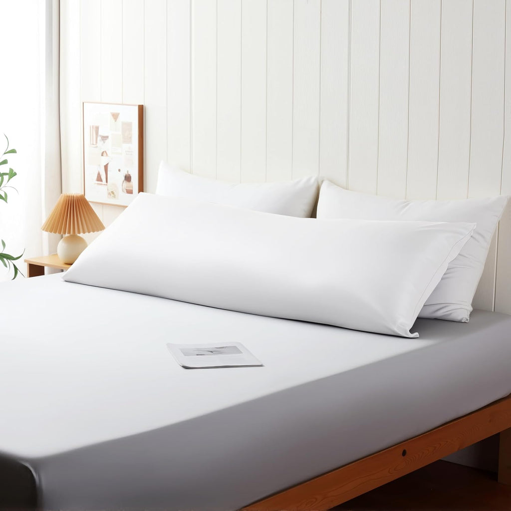 ShunjieHome Body Cooling Pillow Case, Viscose Derived from Bamboo Long Pillow Protectors, 400 TC Soft Silky Breathable Summer Body Pillowcas…