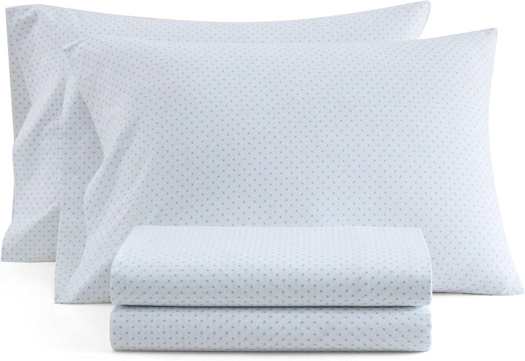 MarthaStewart Martha Stewart - Full Size Sheets Set, Crisp & Tailored Cooling Sheets with a Naturally Smooth Cotton Percale Lightweight Fee…