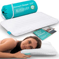 Blissbury Stomach Sleeping Pillow – Ultra Thin 2.6" Memory Foam for Neck and Cervical Support | Flat Pillow for Belly Sleeper | Low Loft De…