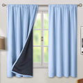 BGment Thermal Insulated 100% Blackout Curtains for Bedroom with Black Liner, Double Layer Full Room Darkening Noise Reducing Rod Pocket…