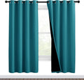 Nicetown 100% Blackout Window Curtain Panels, Full Light Blocking Drapes with Black Liner for Nursery, 72-inch Drop Thermal Insulated Drape…
