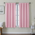 Gwine Pink Blackout Curtains for Bedroom 54 Inches Long - Thermal Insulated Noise Reducing Window Curtain Panels, Solid Room Darkening…