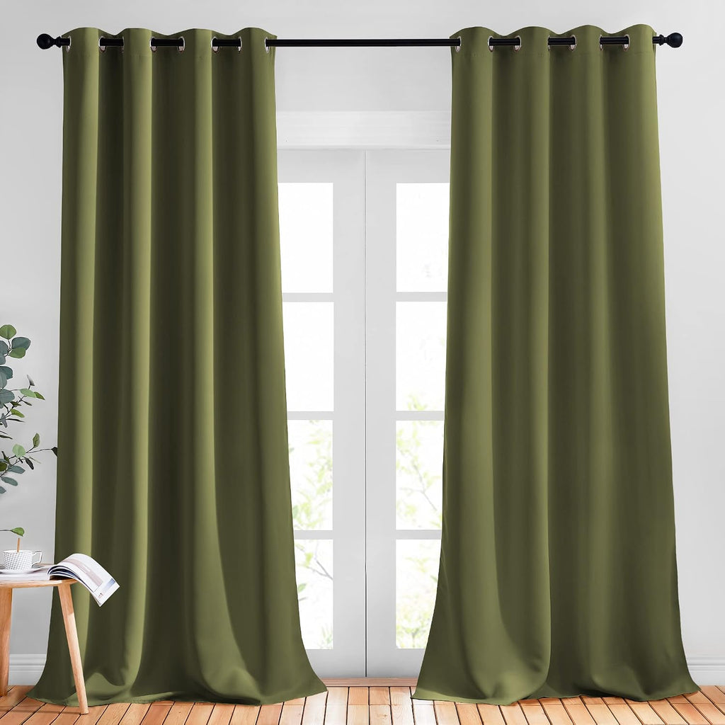 Nicetown Blackout Curtains for Living Room - Functional Blackout Curtains/Panels for Bedroom, Window Decoration, Privacy Assured (Set of 2,…