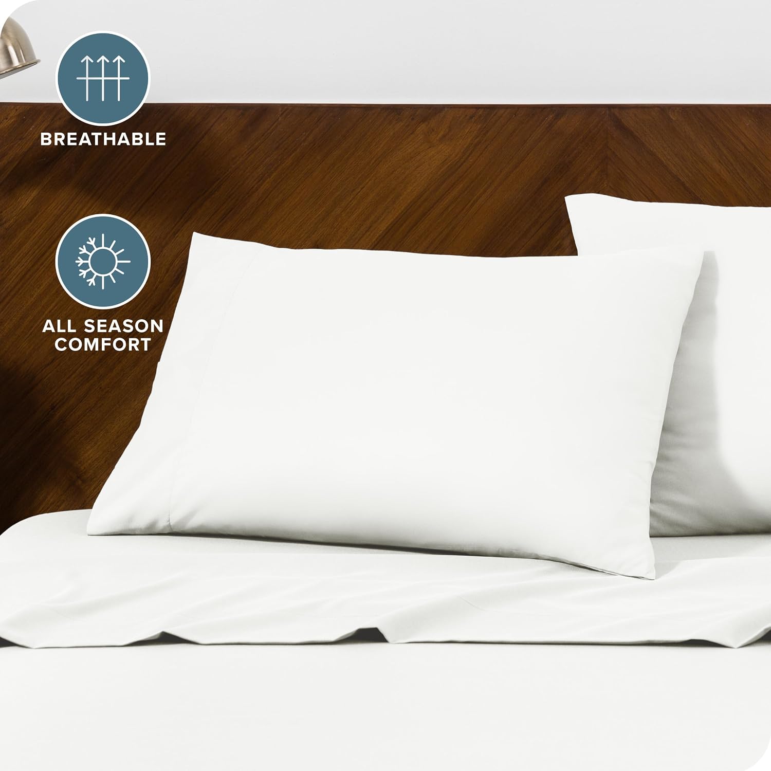 BareHome Bare Home Microfiber Pillow Cases - King Size 20x36 - Cooling Pillowcases - Double Brushed - easy maintenance - Envelope Closure…