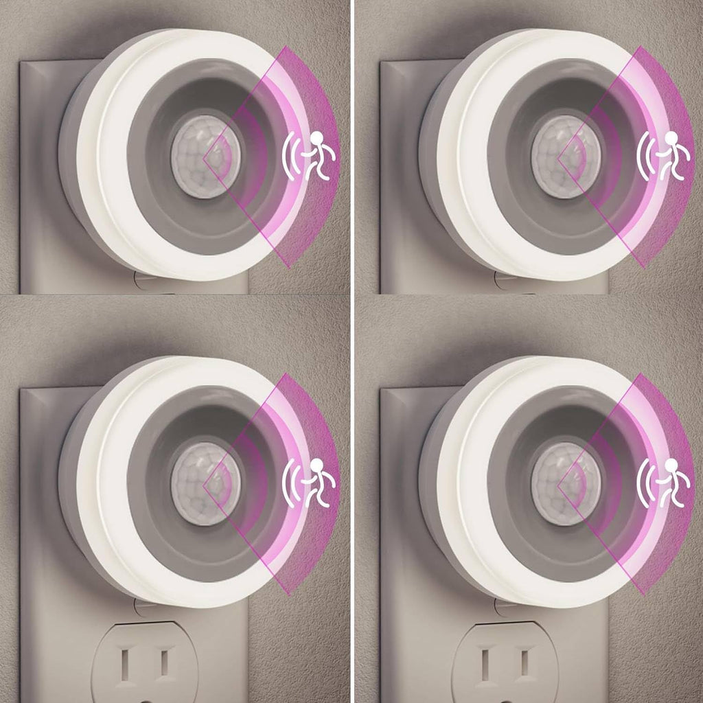 Briignite Motion Sensor Night Light, 4 Pack, Night Lights Plug into Wall, Auto On/Off Motion Activation Nightlight, Energy-Saving 0.6W…