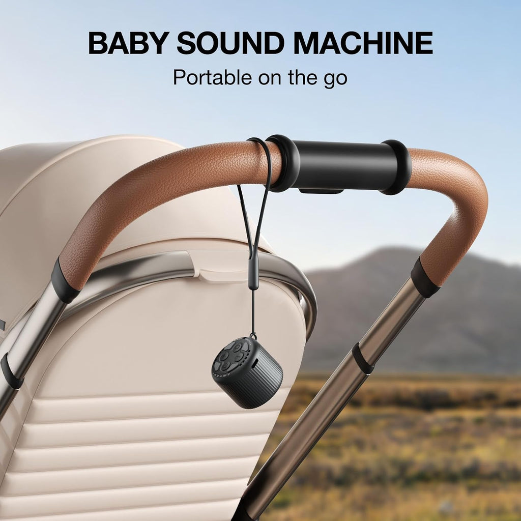 White Noise Machine Baby Portable Sound Machine, LEICEX Travel Sound Machine,15 Non-Looping Sound Timer and Memory Play, Mini White Noise…