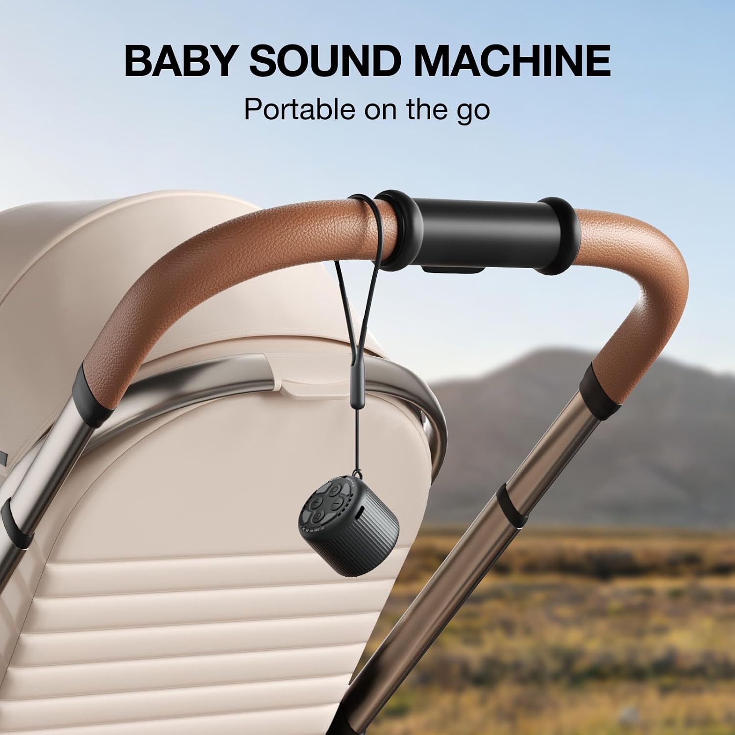 White Noise Machine Baby Portable Sound Machine, LEICEX Travel Sound Machine,15 Non-Looping Sound Timer and Memory Play, Mini White Noise…