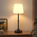 Kakanuo Rechargeable Cordless Table Lamp Antique Black - 1 Pack 4000mAh Battery Operated Lamp, 3000K Warm Light, Touch Control Stepless…