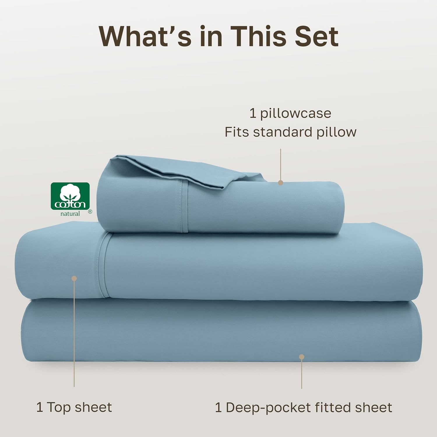 CaliforniaDesignDen California Design Den Soft 100% Cotton Bed Sheets Twin Size Set, 400 Thread Count Good Housekeeping Award Winner, Silky…