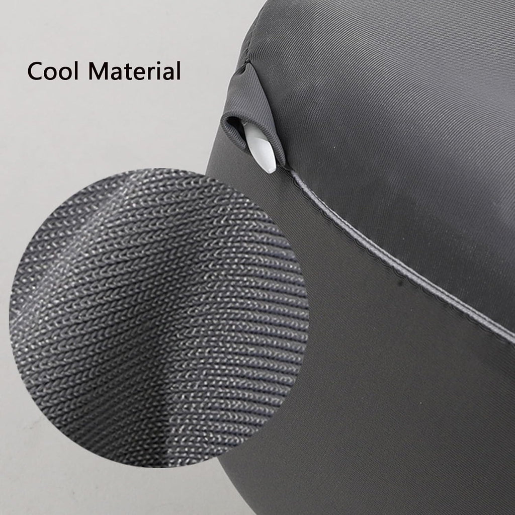 Travel Pillow with Cool Material, Neck Pillow for Traveling 100% Pure Memory Foam, Travel Neck Pillow with Hard Case, Airplane Pillow for…
