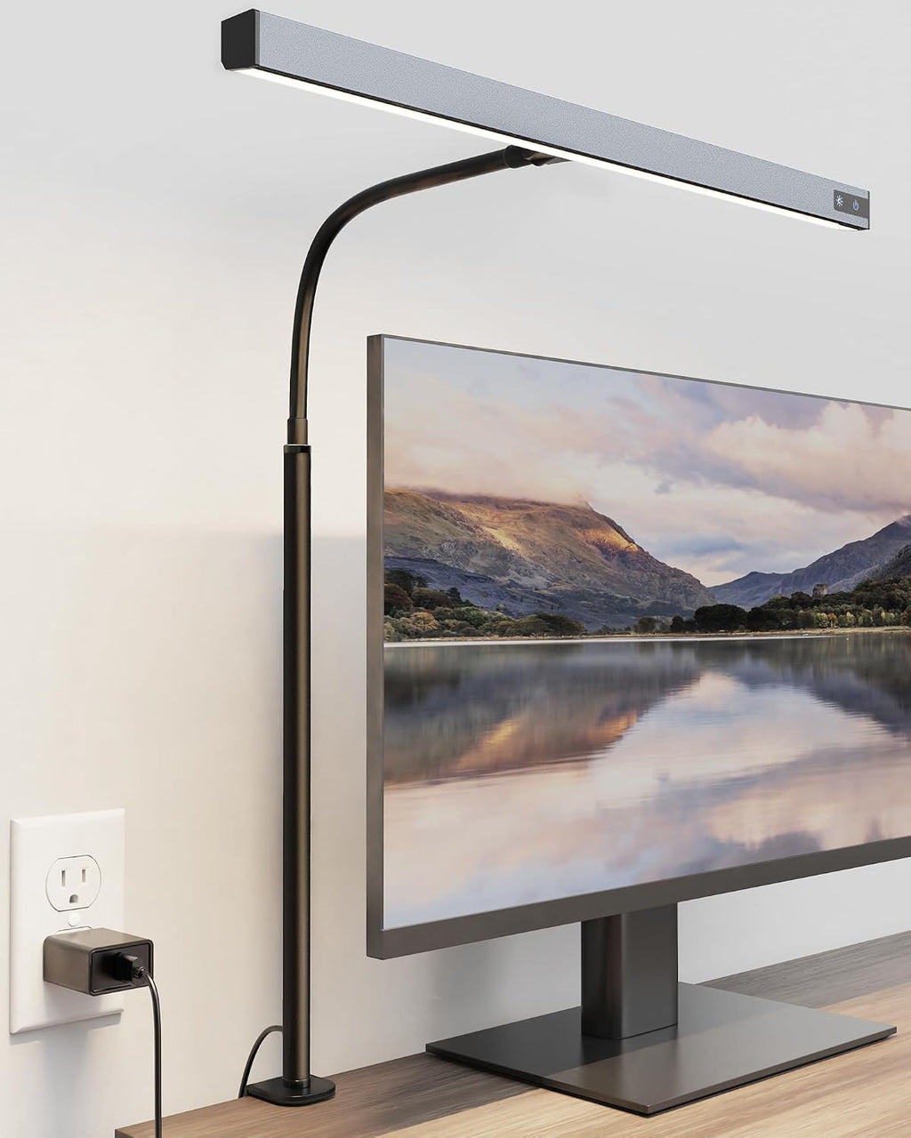 SUPERDANNY LED Desk Lamp for Office Home, Eye-Caring Desk Light with Adjustable Gooseneck, 12W Touch Control Dimmable Brightness…