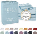 Bella Coterie Luxury Bamboo Viscose Split King Size Sheet Set | 2 Fitted Sheets for Sleep Number & Adjustable Beds | 100% Organically…