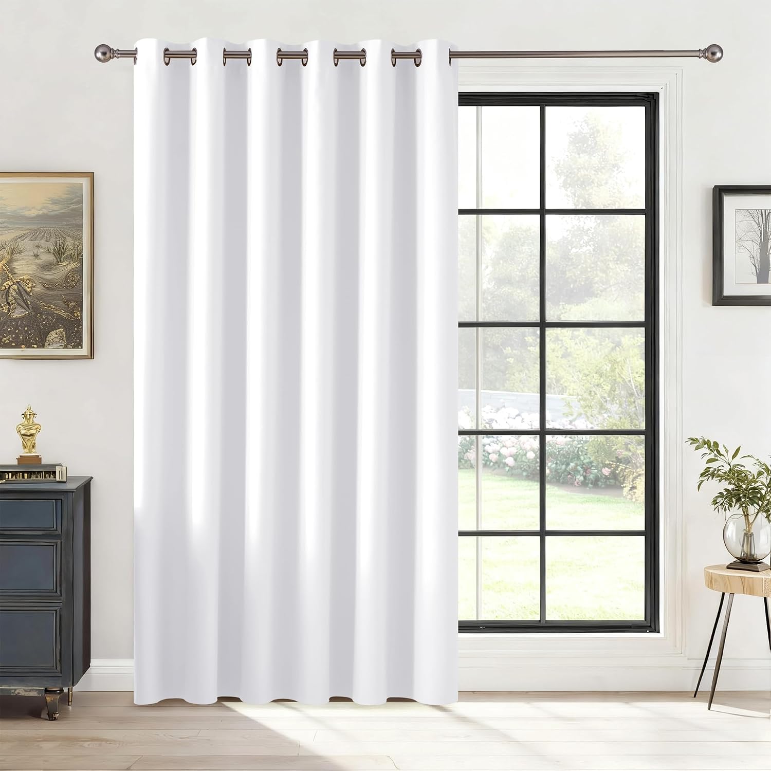 Rybhome RYB HOME Blackout Thermal Insulated Curtains, Portable Curtain for Sliding Glass Door/Storage/Space Room Divider, Large Window Trea…