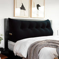 Headboard Pillow Queen - Bed Wedge Pillow for Headboard, Reading Pillow for Sitting in Bed, Large Velvet Positioning Back Support Bedrest…