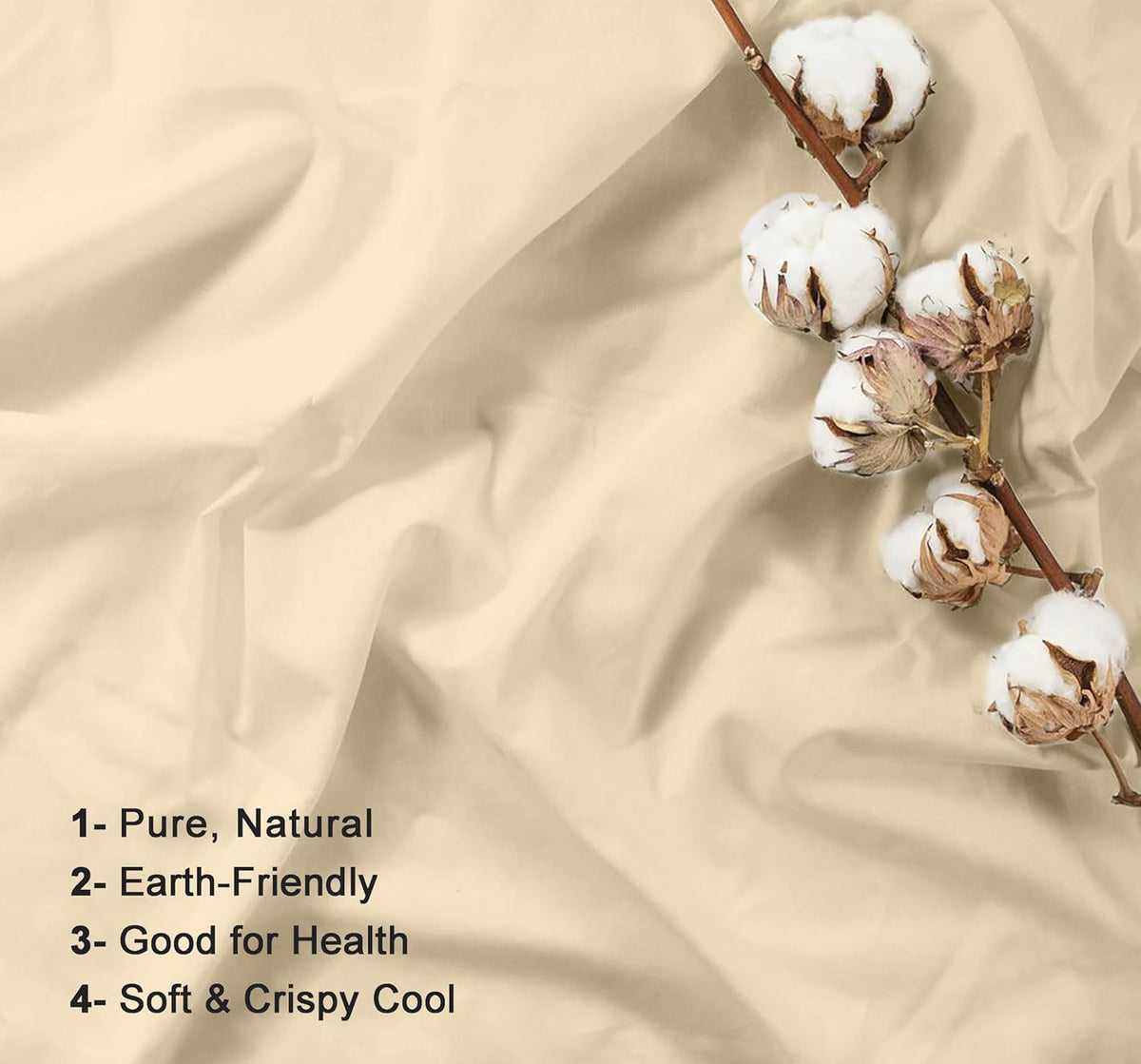 Ruvanti 100% Cotton Percale Sheets Full Size – Crisp Cooling Bed Sheets for Hot Sleepers, Deep Pocket 16”, Soft Breathable & Durable Hotel-…