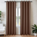 Joydeco Blackout Curtains 90 inch Long 2 Panels Set, Thermal Insulated Long Curtains & Drapes 2 Burg, Room Darkening Grommet Drapes for Bed…