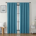 Gwine Turquoise Blackout Curtains for Bedroom 72 Inches Long - Thermal Insulated Noise Reducing Window Curtain Panels, Solid Room…