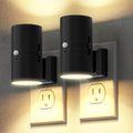 WelcometoBriigniteenjoyyourtimehere Briignite Motion Sensor Night Light,2 Pack Motion Activated Plug in Night Lights, 0-100LM Dimmable Soft…