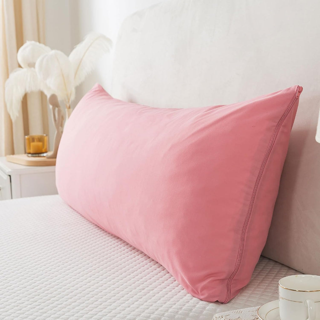 WhatsBedding Memory Foam Body Pillow with Breathable Zippered Cotton Cover, Full Body Pillow for Adults, Long Pillow for Sleeping, Firm Pil…