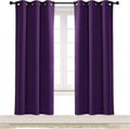 NICETOWN Blackout Room Darkening Window Curtain Triple Weave Home Decoration Solid Ring Top Blackout Room Darkening Drape for Bedroom…