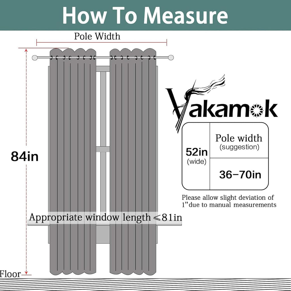 Yakamok Wide Thermal Blackout Patio Door Curtain Panel, Dove Grey Grommet Sliding Door Insulated Curtains, Extra Wide Curtains for…