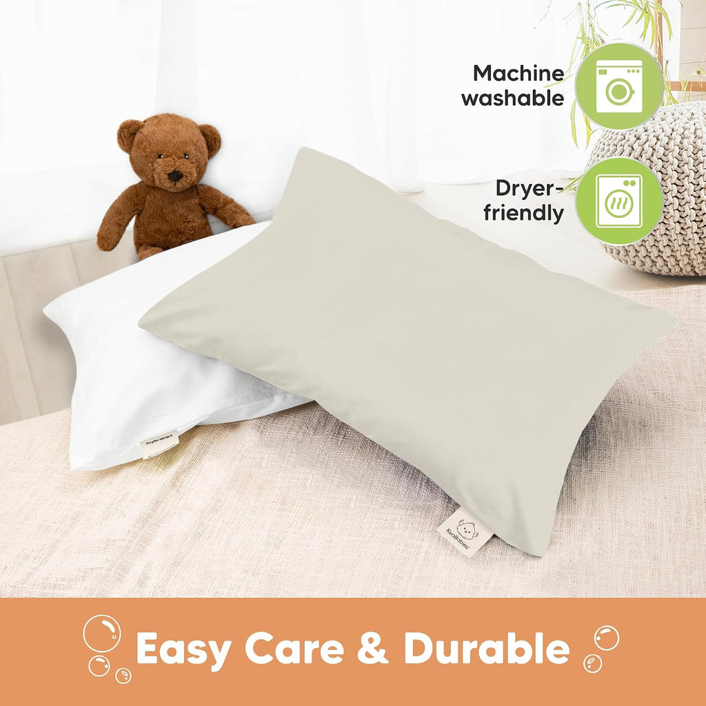 KeaBabies 13 x18 Toddler Pillowcase, Waterproof - Soft Waterproof Toddler Pillow Protector Cover for Kids, Boys, Girls, Durable Machine…