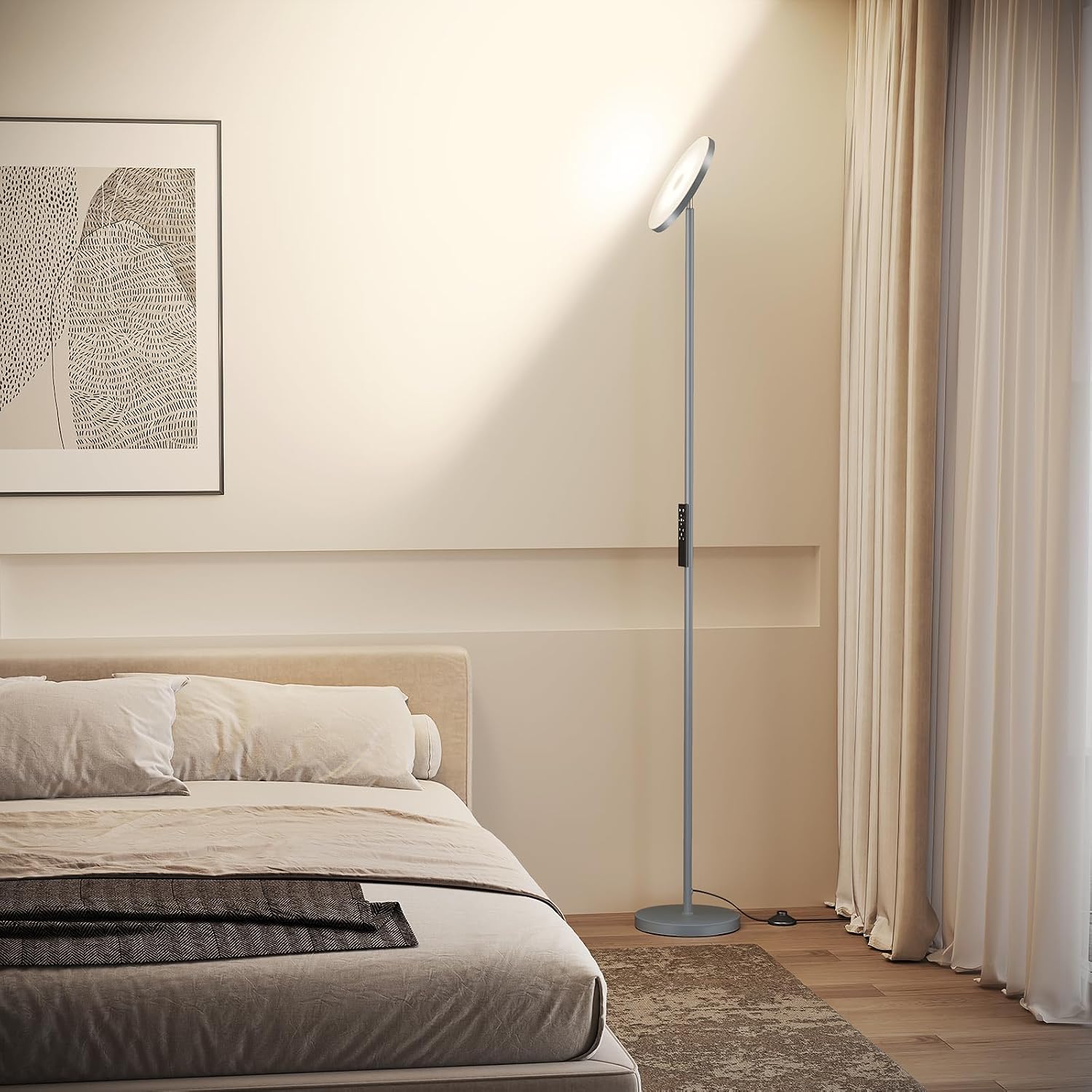 Sunmory Floor Lamps for Living Room, 32W/3000LM Super Bright LED Floor Lamp with Remote Control, 69" Tall Standing Lamp with Stepless Dimma…
