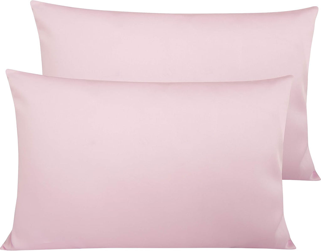 NTBAY Egyptian Cotton Queen Pillowcases - Set of 2, 500 Thread Count Cotton Pillowcases - Soft and Breathable Envelope Closure Pillow…