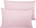 NTBAY Egyptian Cotton Queen Pillowcases - Set of 2, 500 Thread Count Cotton Pillowcases - Soft and Breathable Envelope Closure Pillow…
