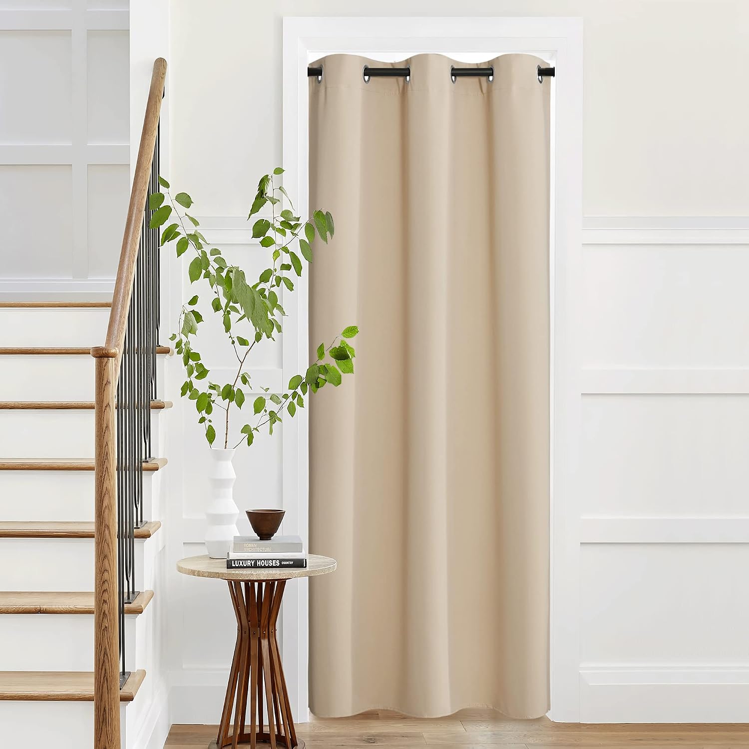 Nicetown Doorway Curtain, Thermal Insulated Blinds for Door Screen, Faux Accordion Insulated Privacy Door Window Curtain for Bedroom,42" Wi…