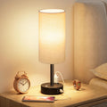Aooshine Touch Bedside Table Lamp with Memory - Stepless Dimmable Lamp for Bedroom, Small Nightstand Lamp with Dual USB Charging Ports and…
