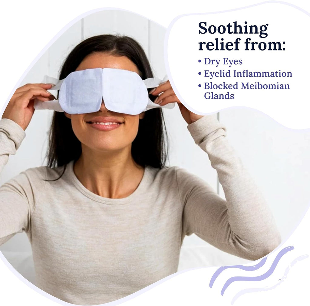 CorneaCare Rest: Self Heating Warm Compress for Dry Eyes | Heated Eye Mask for Fast Relief | Steam Mask for Stye ment | No Microwave o…